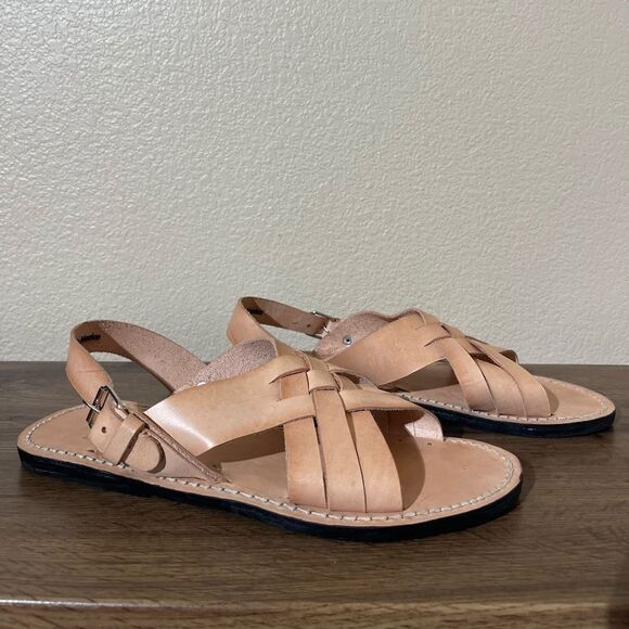 Alex Crane Men\'s Tan Leather Sandals main image 4